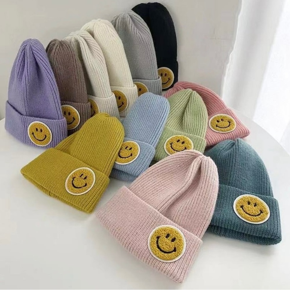 NEW in Packaging Smiley Face Unisex Beanies Multiple Colors Available 💕